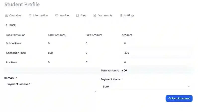 Automated billing interface with one-click bill generation